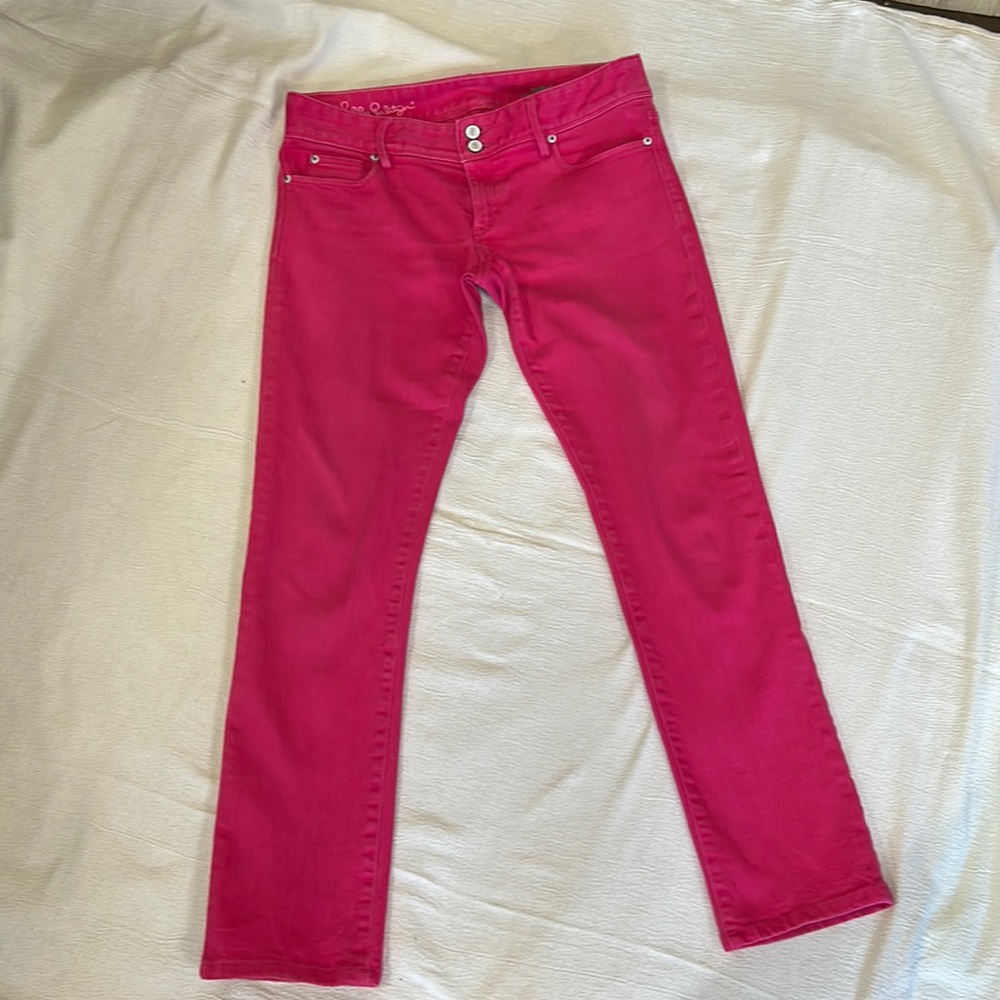 Lilly Pulitzer Straight Leg Jeans in Bright Pink